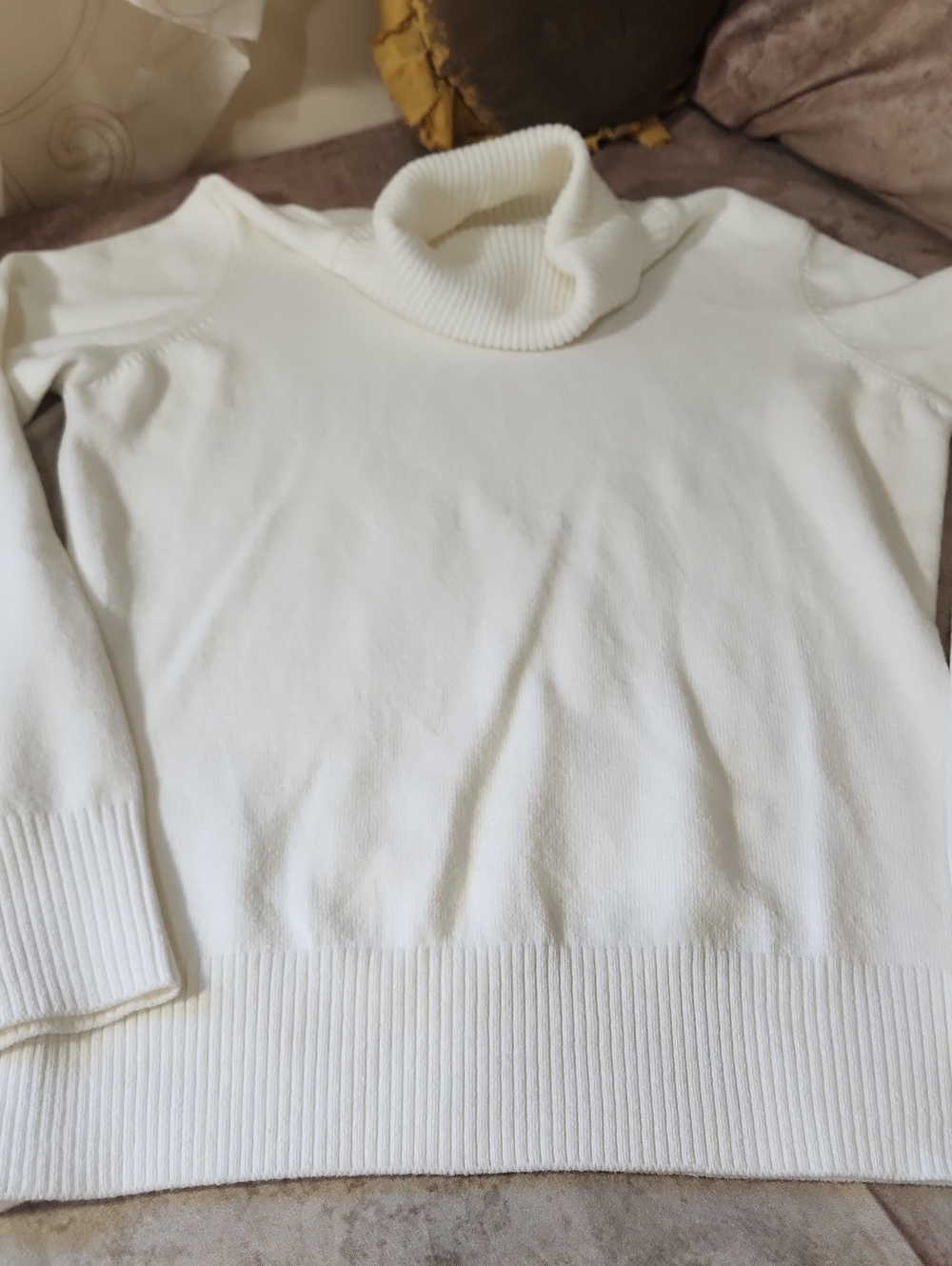 French Connection Ivory Turtleneck Sweater